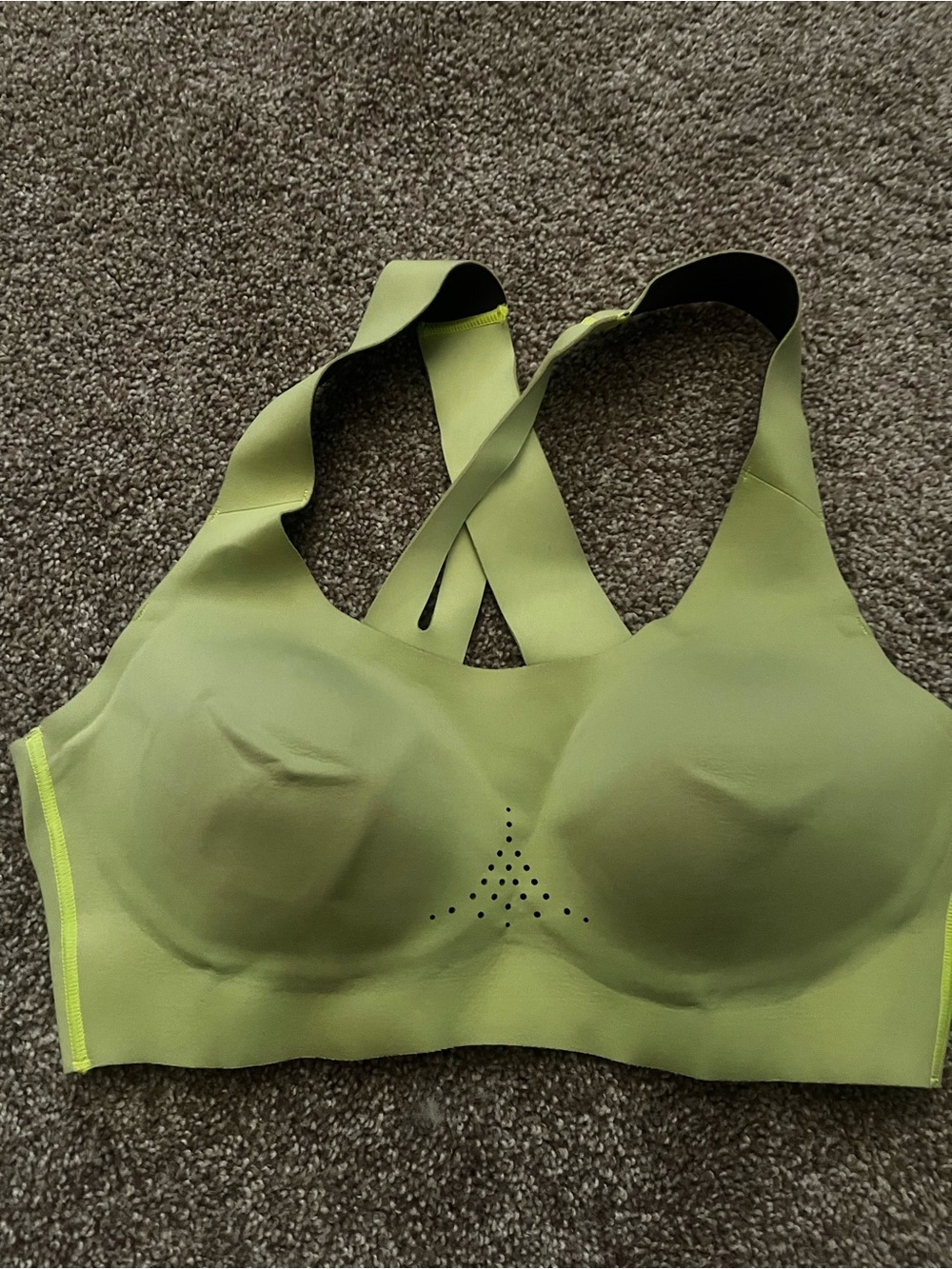 Brooks Neon Yellow Supportive Sports Bra - size 32B
